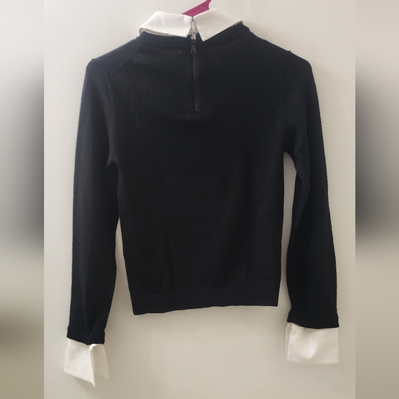 Alice+Olivia Black and Yellow Crown Sweater, Size Extra Small. - Picture 6 of 9